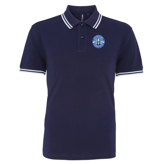 Man City League Cup 1975-1976 Tipped Polo Shirt