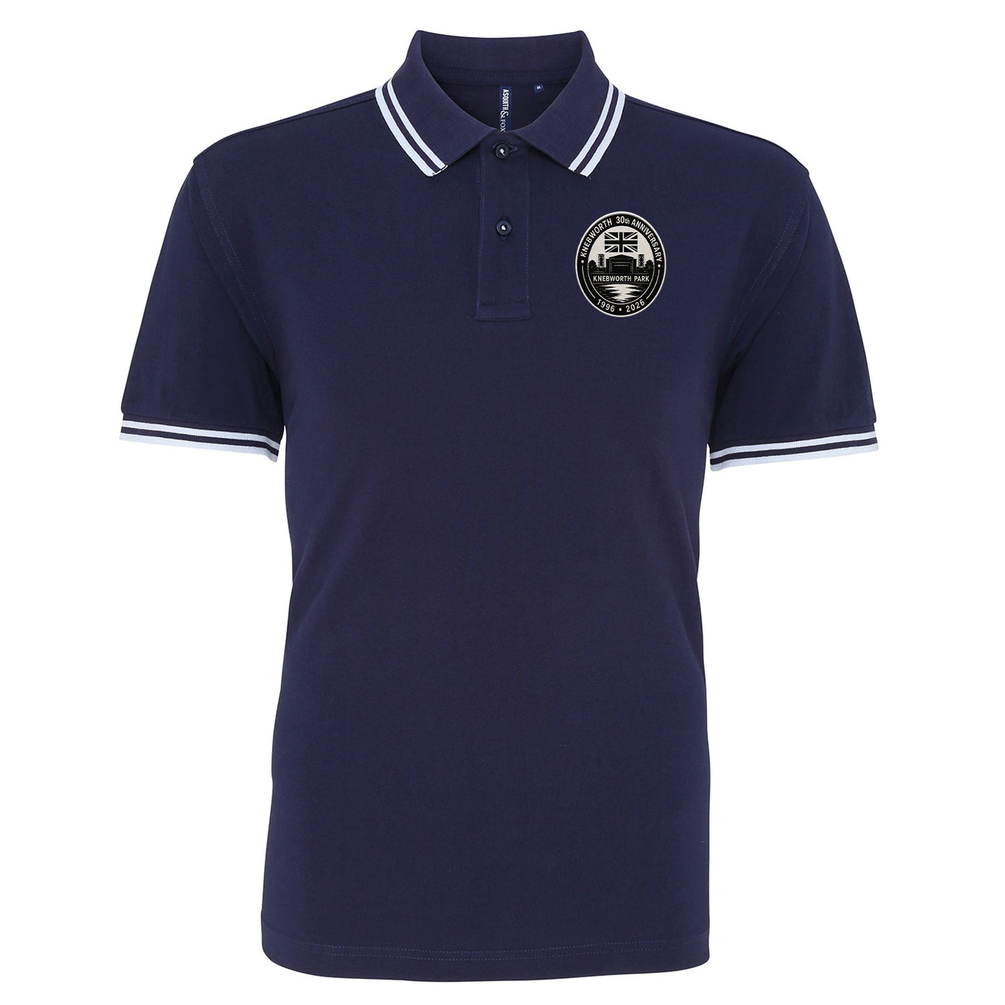 Oasis Knebworth 30th Anniversary 1996-2026 Tipped Polo Shirt 