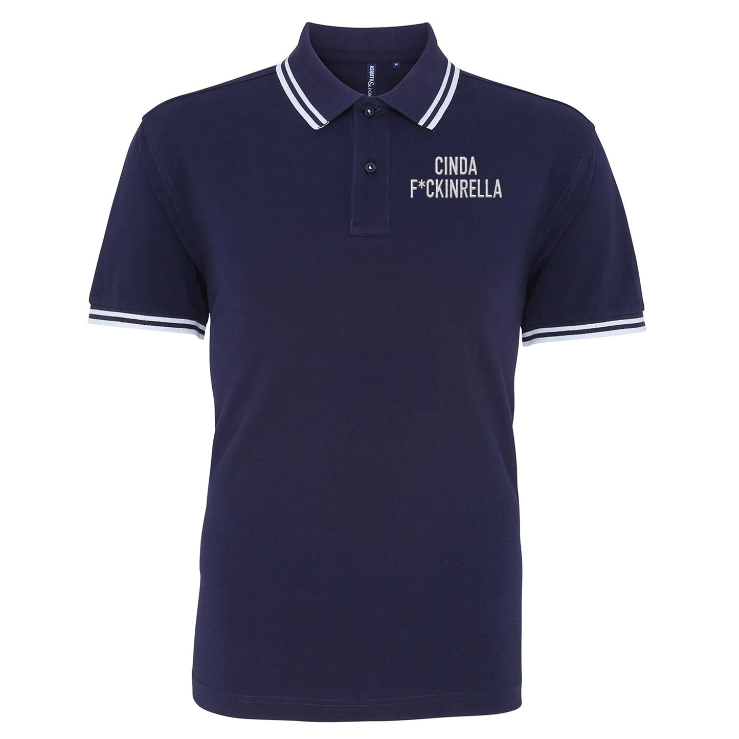 Cinder Fckinrella Tipped Polo Shirt