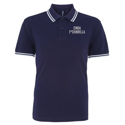 Cinder Fckinrella Tipped Polo Shirt