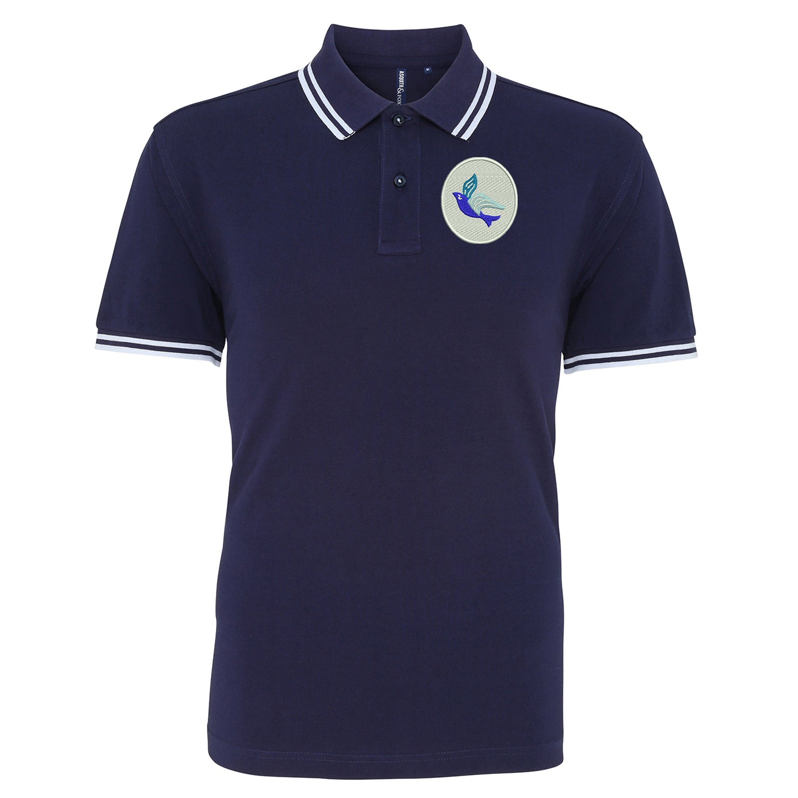 Classic Cardiff City FC Tipped Polo Shirt