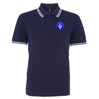 Retro Stockport 1978 Embroidered Tipped Polo Shirt