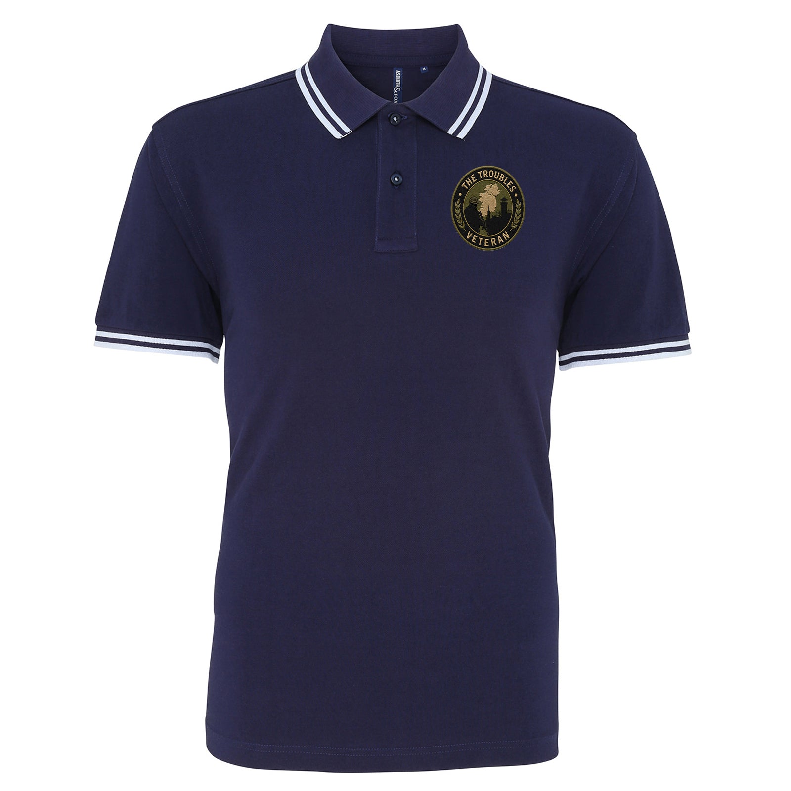 The Troubles Northern Ireland Tipped Polo Shirt