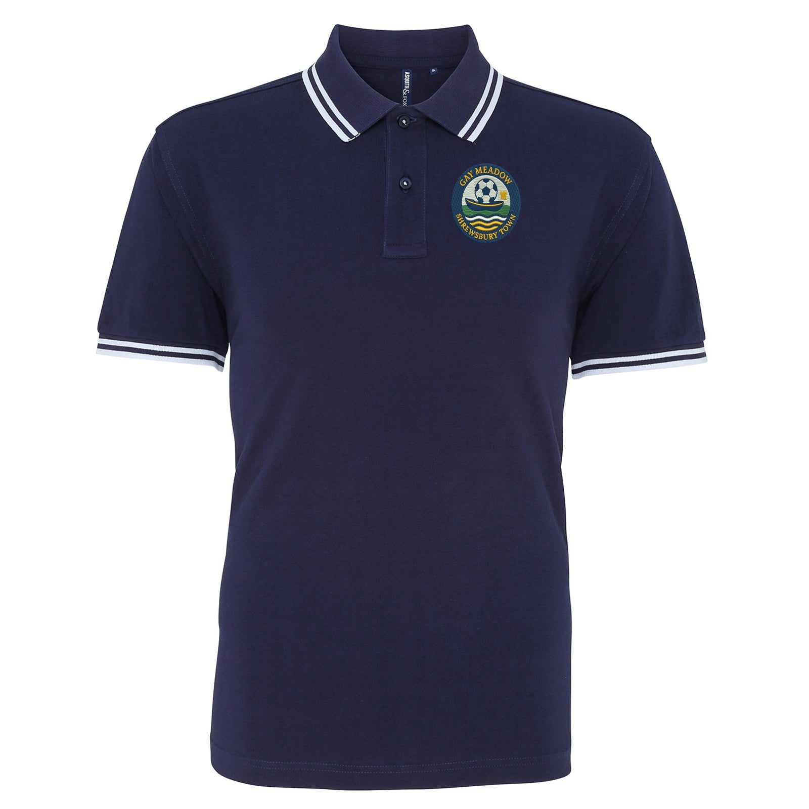 Gay Meadow Shrewsbury Town Tipped Polo Shirt