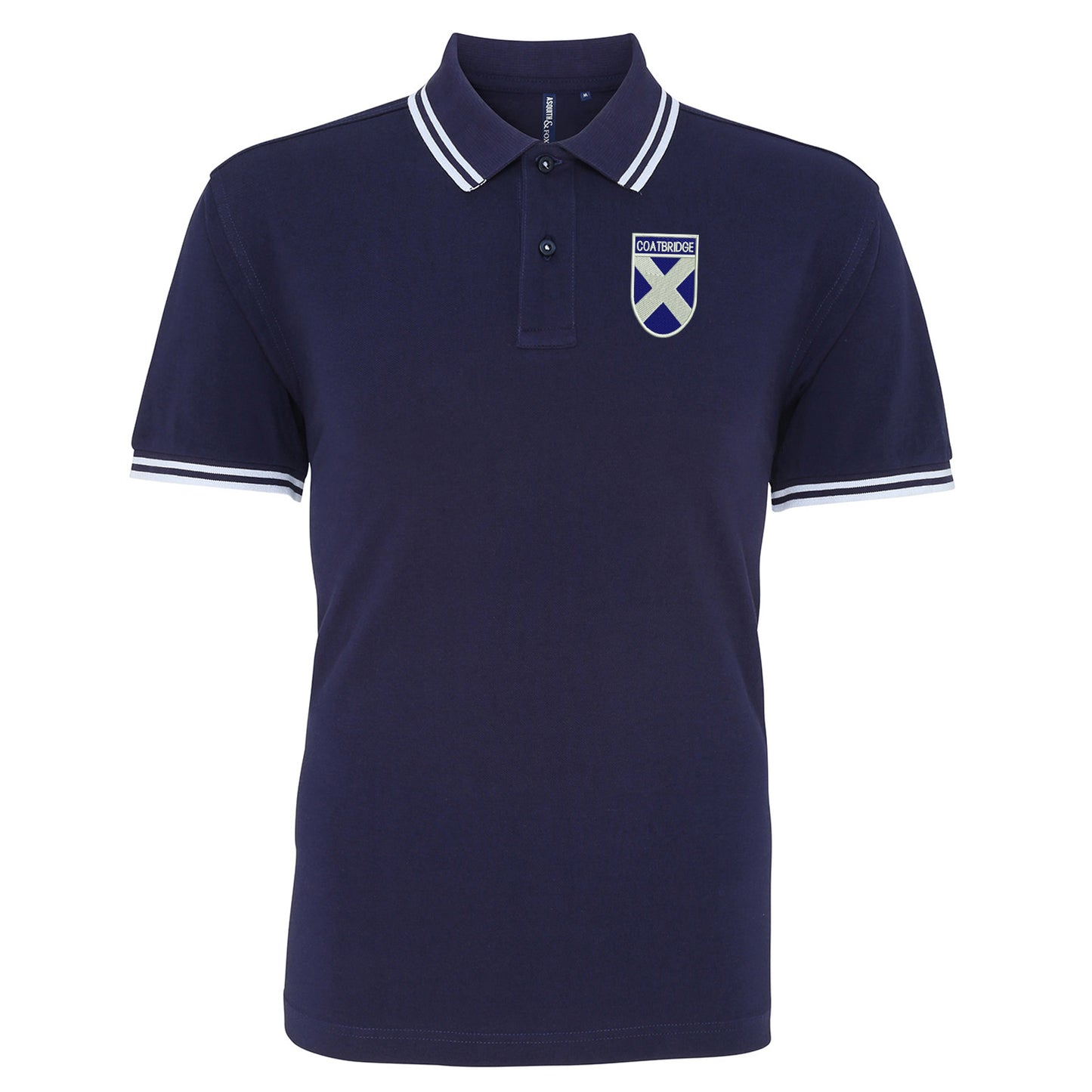 Coatbridge Flag of Scotland Shield Polo Shirt