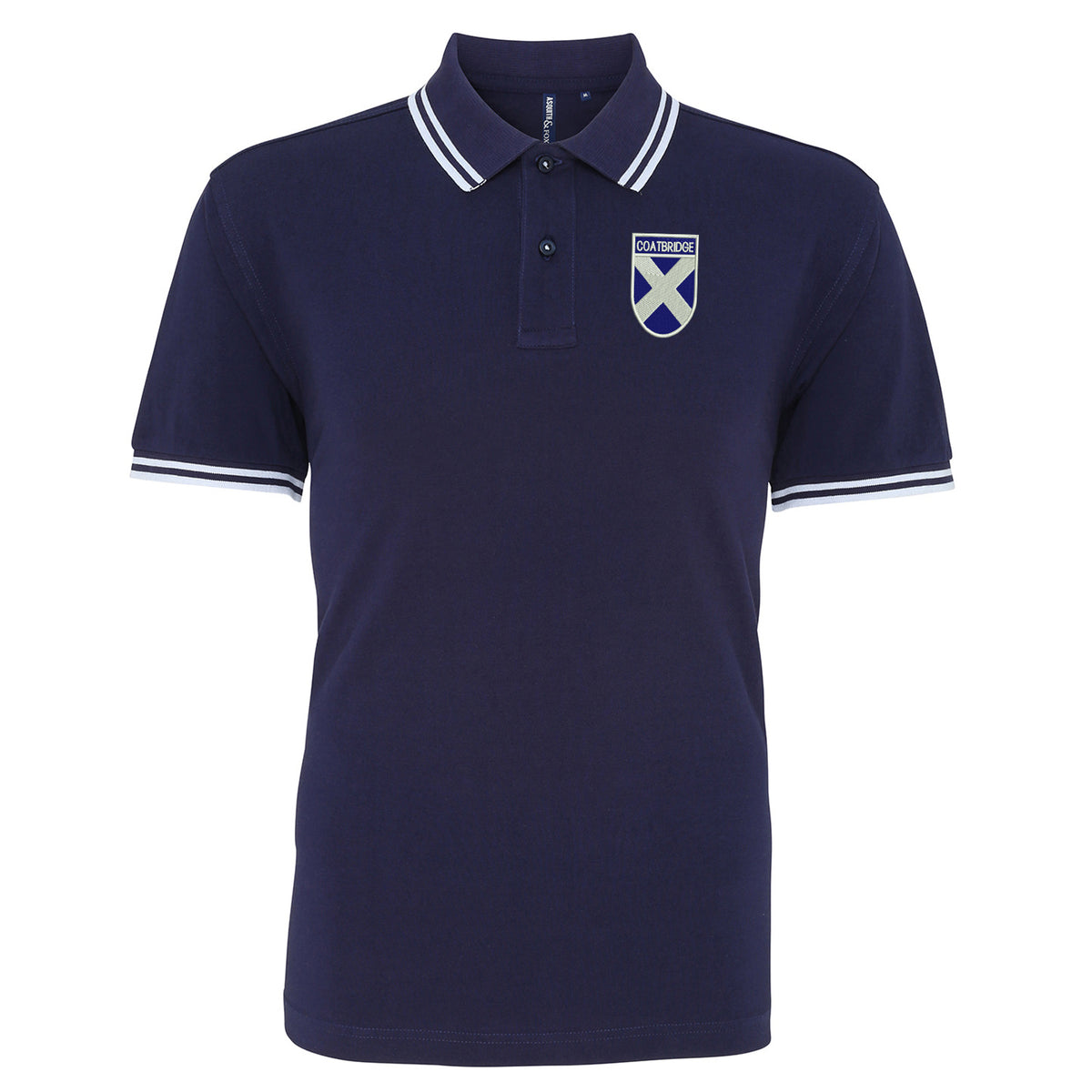 Coatbridge Flag of Scotland Shield Polo Shirt