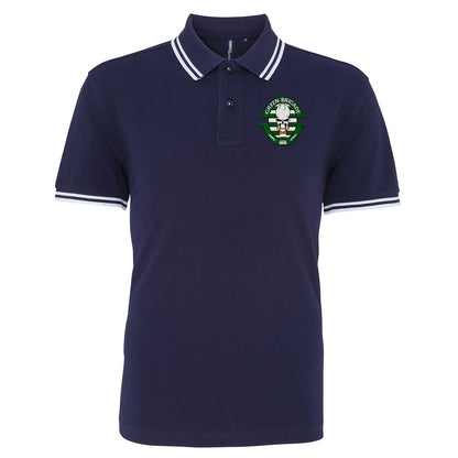 Green Brigade Celtic Football Tipped Polo Shirt 