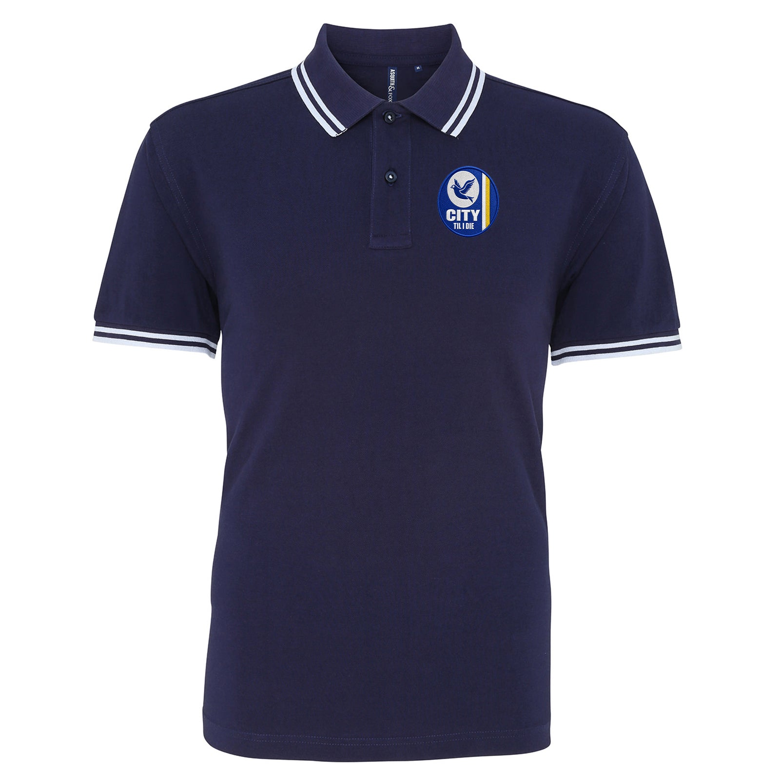 Cardiff City Til I Die Tipped Polo Shirt