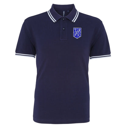 Retro Tranmere 1983 Embroidered Tipped Polo Shirt