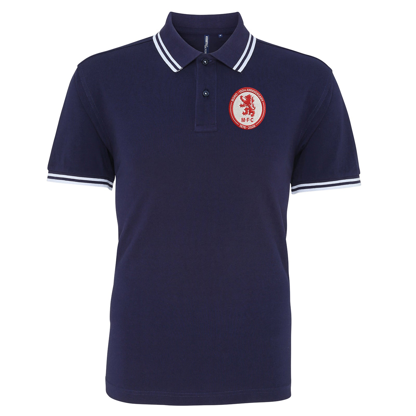 Middlesbrough 150th Anniversary Tipped Polo Shirt 