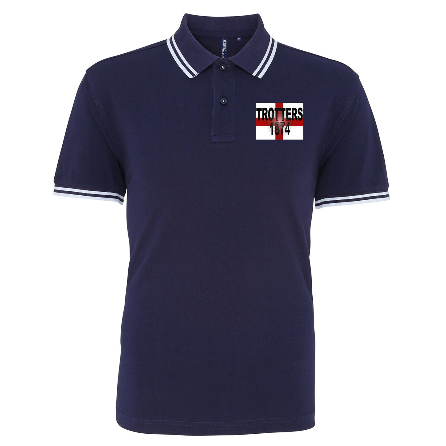 Trotters 1874 England Flag Polo Shirt
