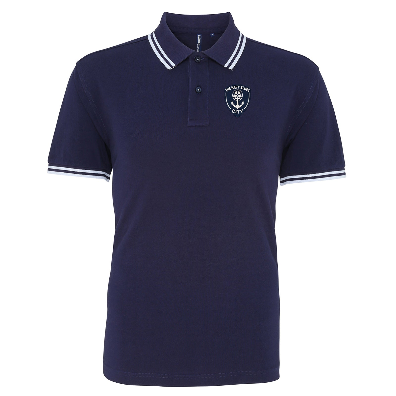 The Navy Blues Auckland City Tipped Polo Shirt