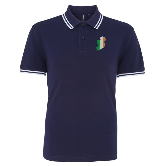 Ireland Flag Map Polo Shirt