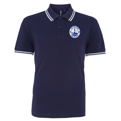 The Coasters Keep The Faith Embroidered Tipped Polo Shirt