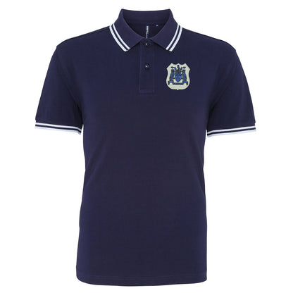 Retro Leeds 1950s Embroidered Tipped Polo Shirt