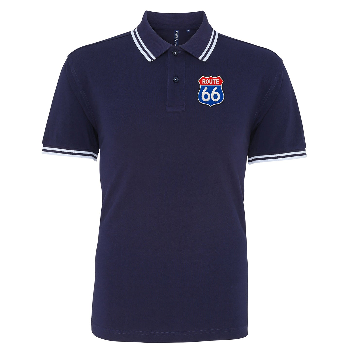 Route 66 Tipped Polo Shirt 