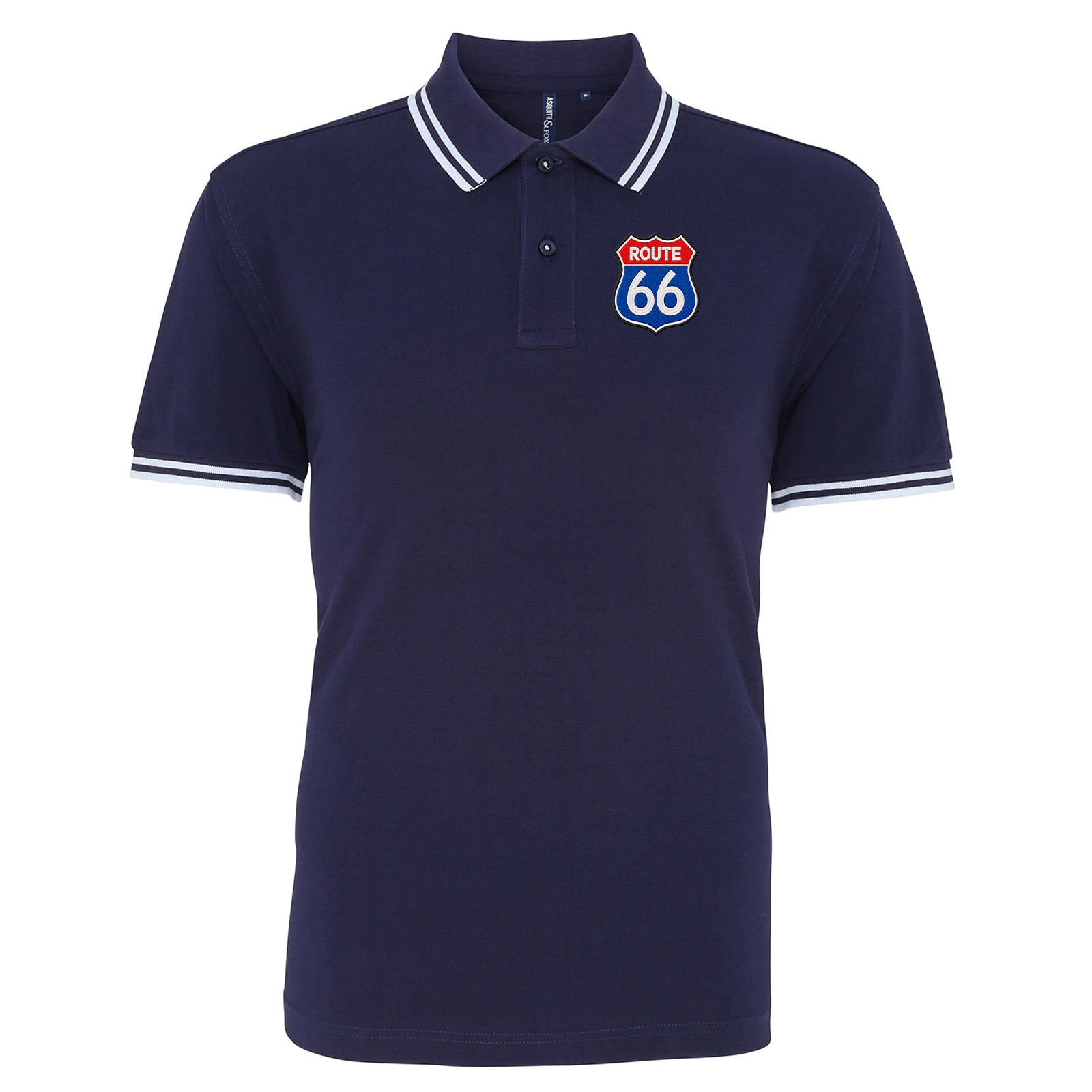 Route 66 Tipped Polo Shirt 