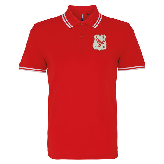 Retro Swindon 1961 Embroidered Tipped Polo Shirt
