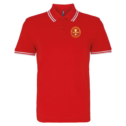 Vietnam Football Tipped Polo Shirt
