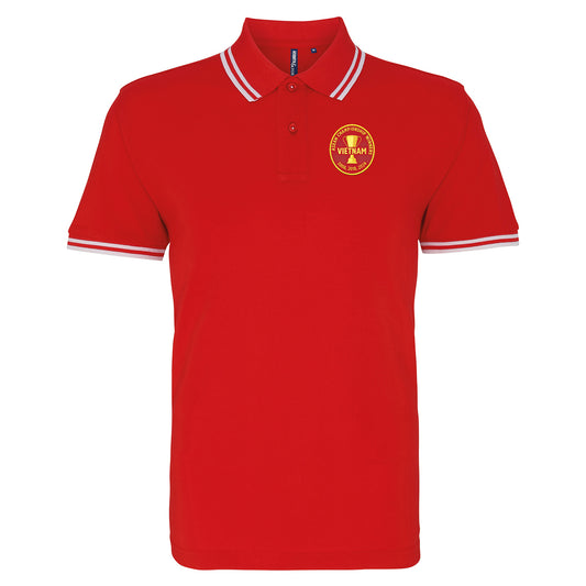 Vietnam Football Tipped Polo Shirt