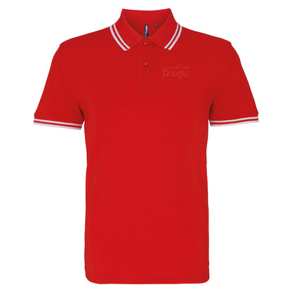 Yes Sir I Can Boogie Retro 70s 80s Disco Dancing Tipped Polo Shirt