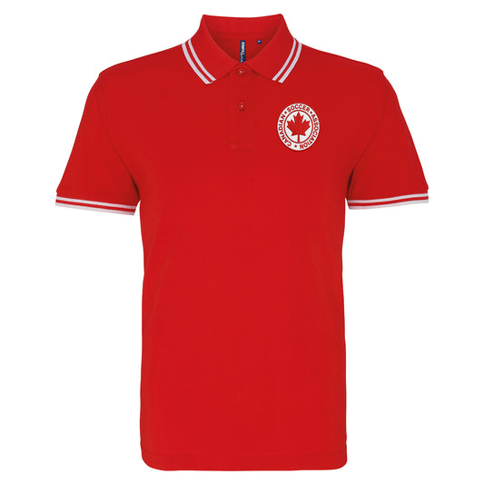 Classic Canada Soccer Tipped Polo Shirt