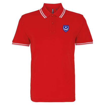 Portsmouth 1967 Embroidered Tipped Polo Shirt