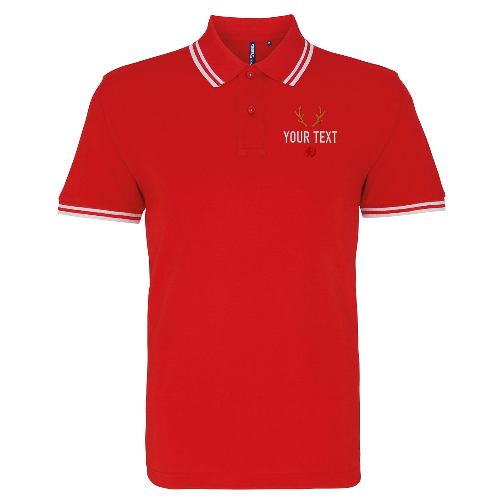 Reindeer Tipped Polo Shirt