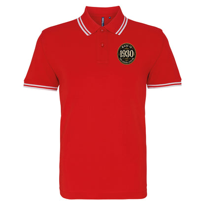 Made in 1930 Birthday Tipped Polo Shirt