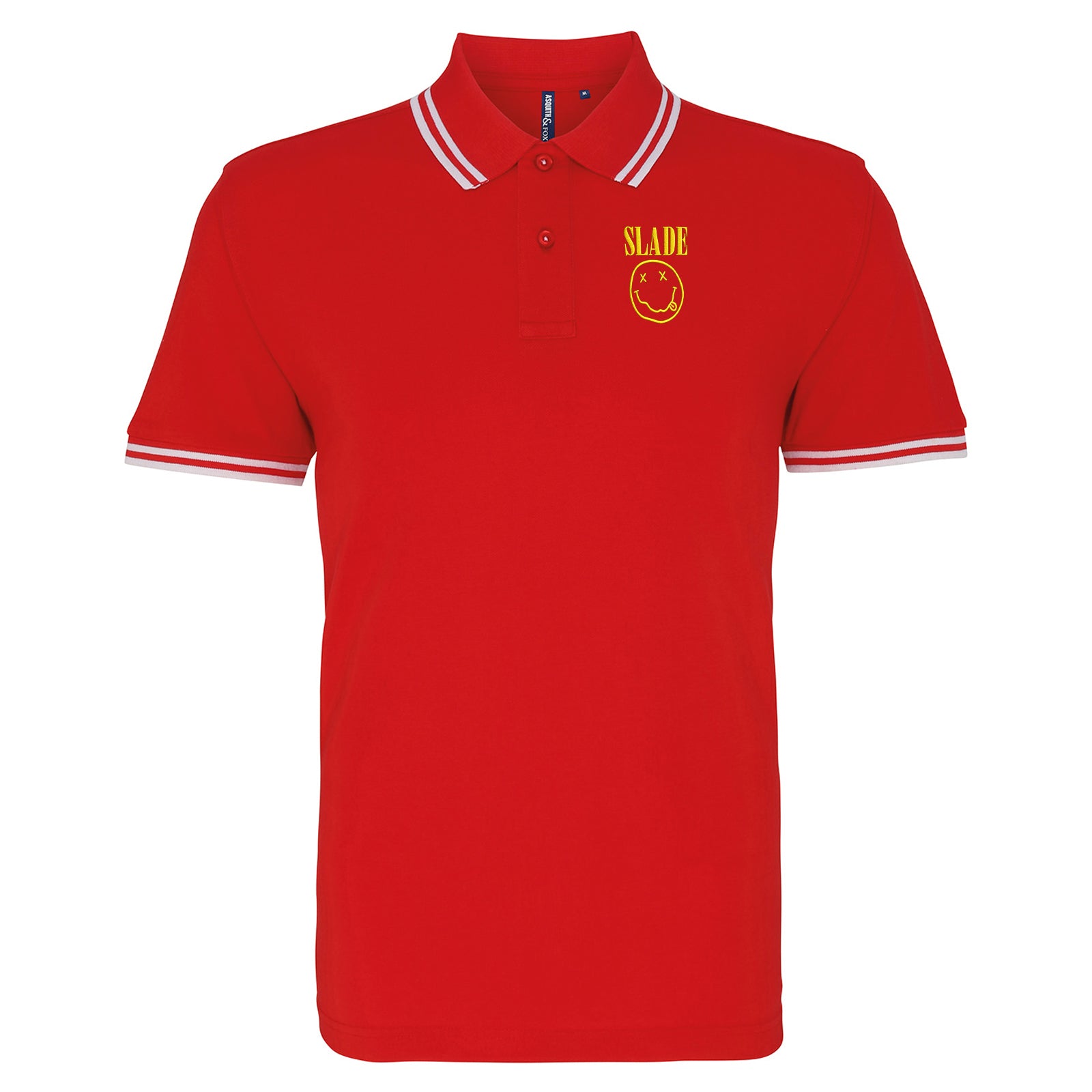 Classic Slade Nirvana Robbie Williams Tipped Polo Shirt