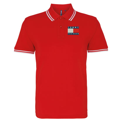 Tommy Robinson Tipped Polo Shirt 
