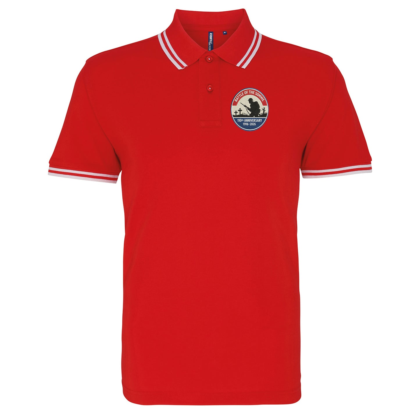Battle of The Somme 110th Anniversary Tipped Polo Shirt
