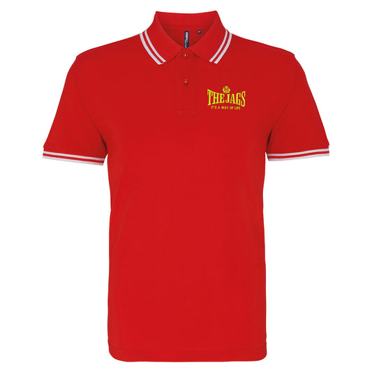 The Jags It's Way of Life Embroidered Tipped Polo Shirt