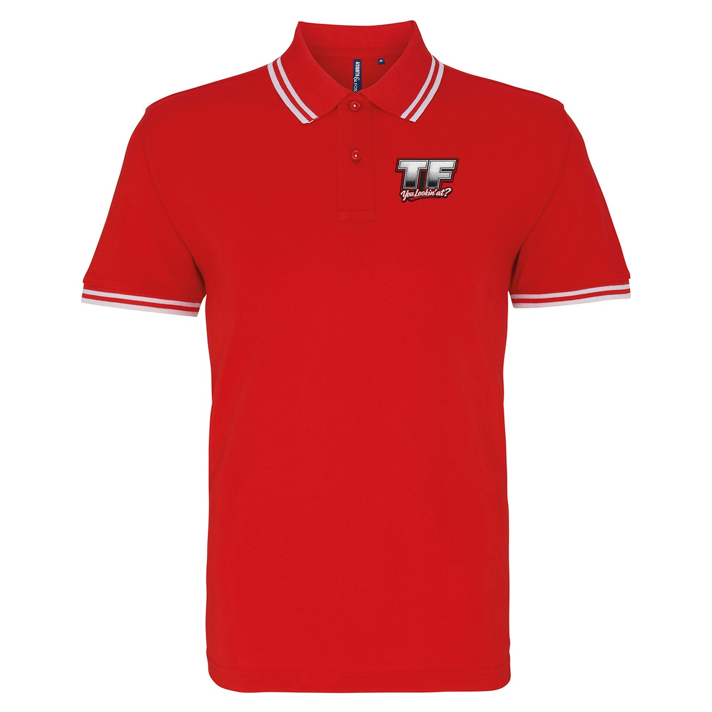 TF You Lookin’ at Tipped Polo Shirt 