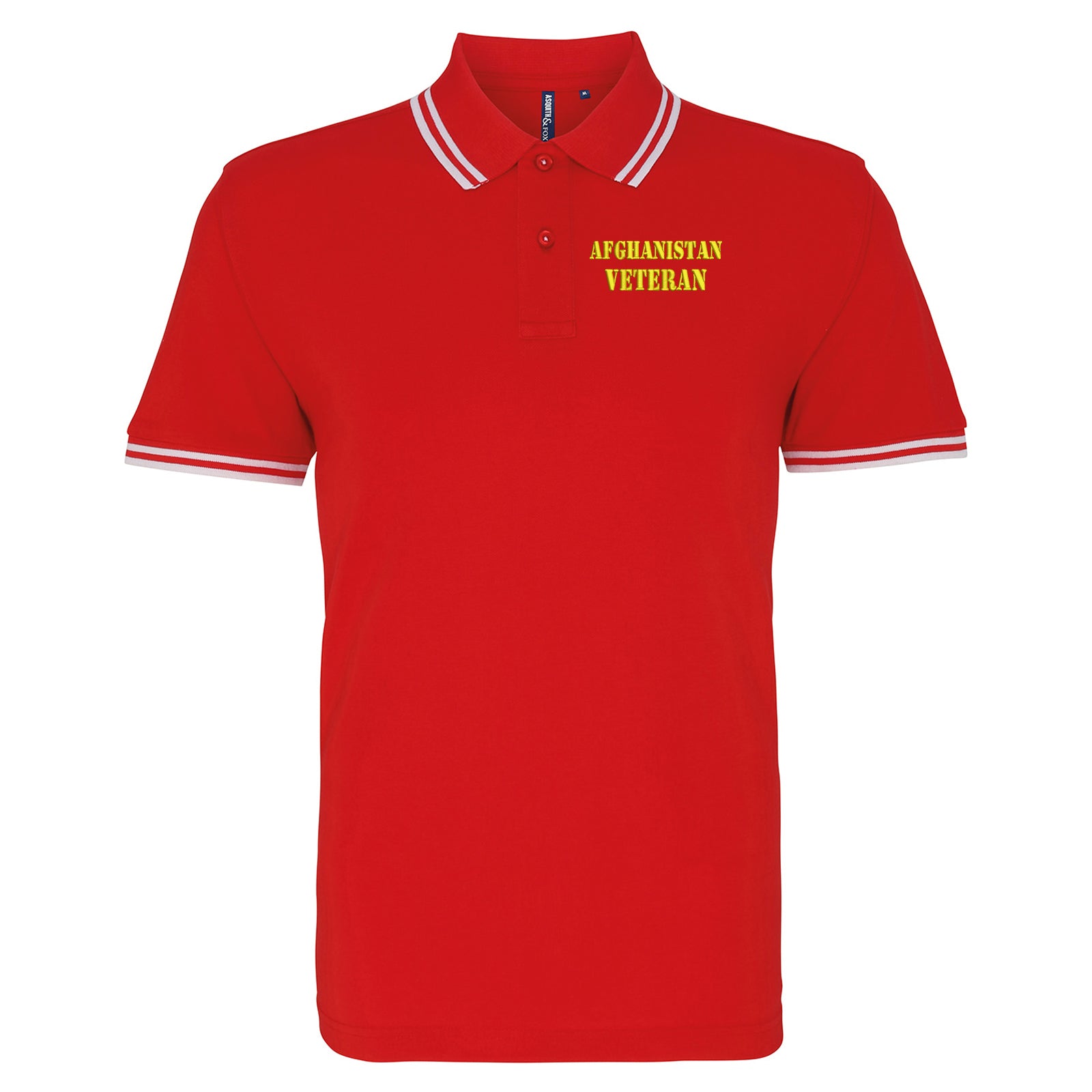 Afghanistan Veteran Tipped Polo Shirt