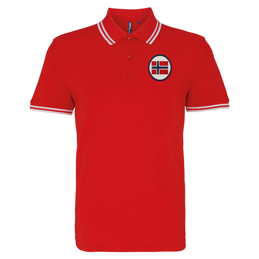Norway Football Tipped Polo Shirt
