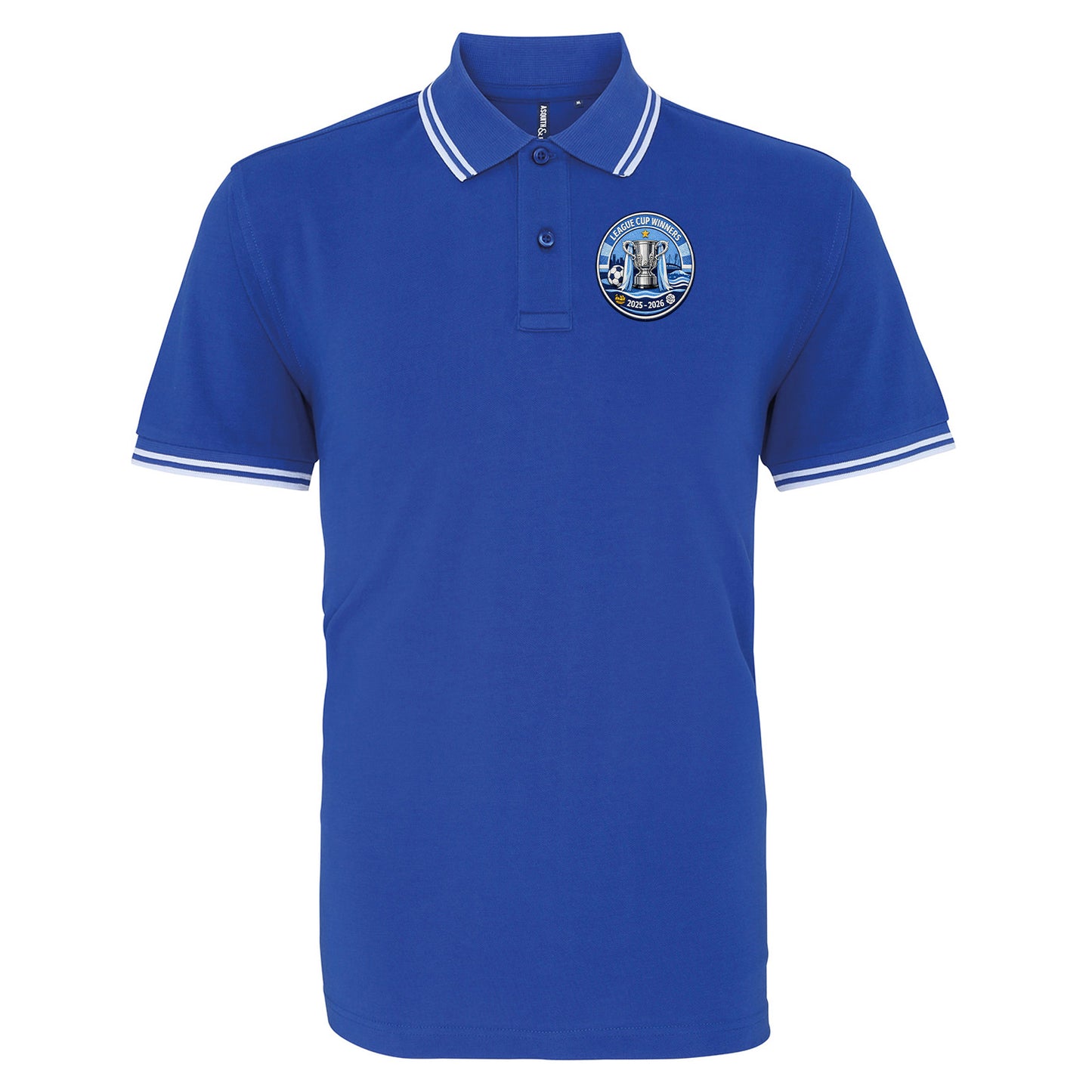 Man City League Cup Winners 2026 Tipped Polo Shirt 