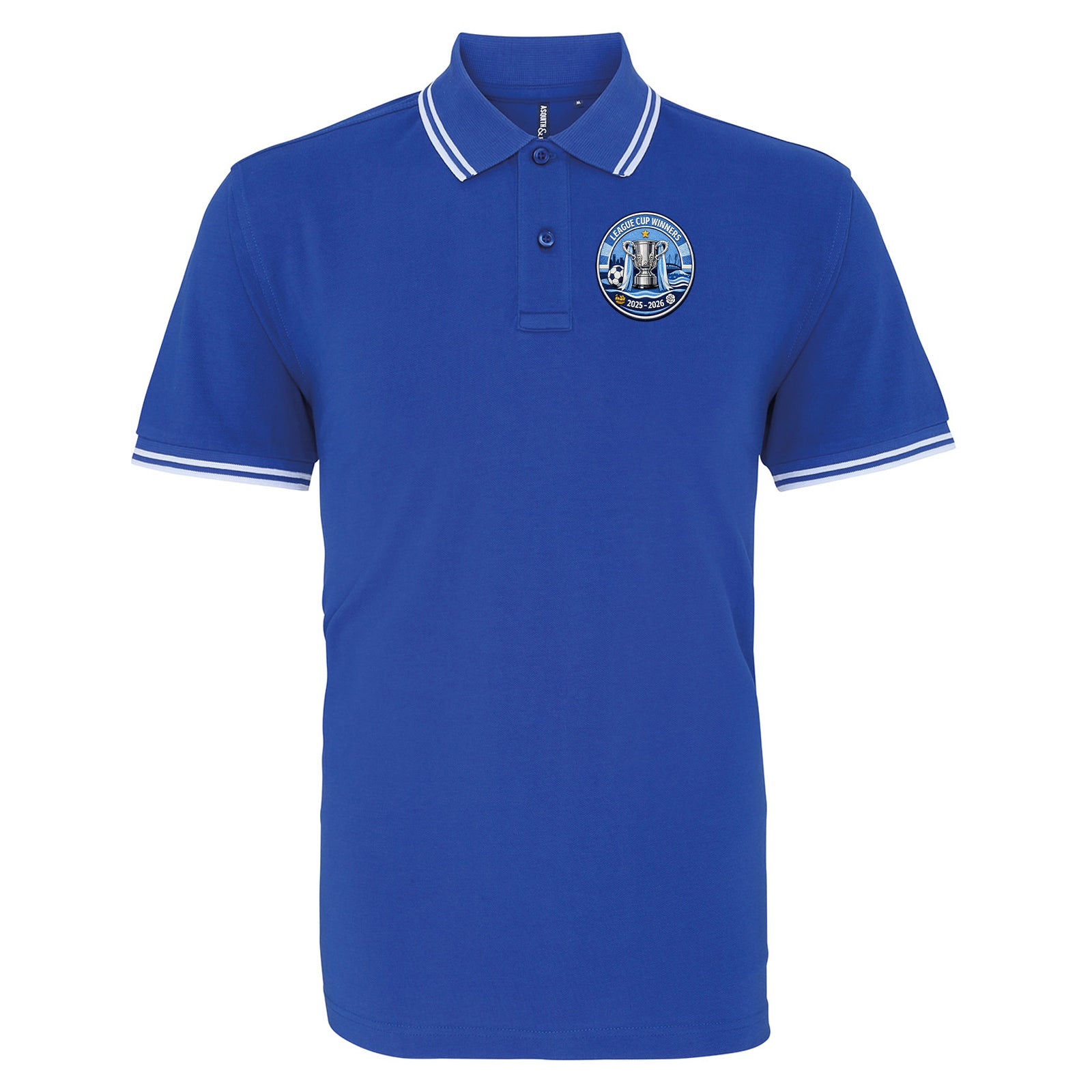 Man City League Cup Winners 2026 Tipped Polo Shirt 