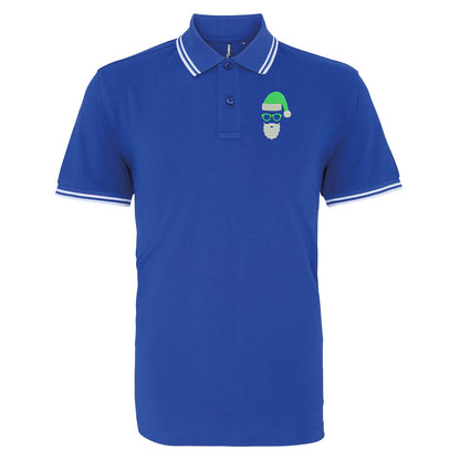 Hibernian Christmas Tipped Polo Shirt