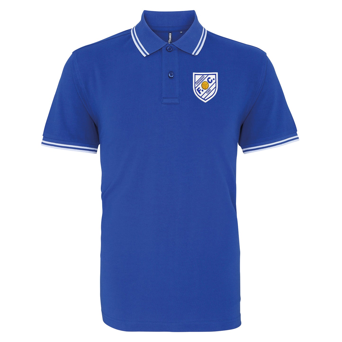 Old School Shrewsbury Town Football Tipped Polo Shirt