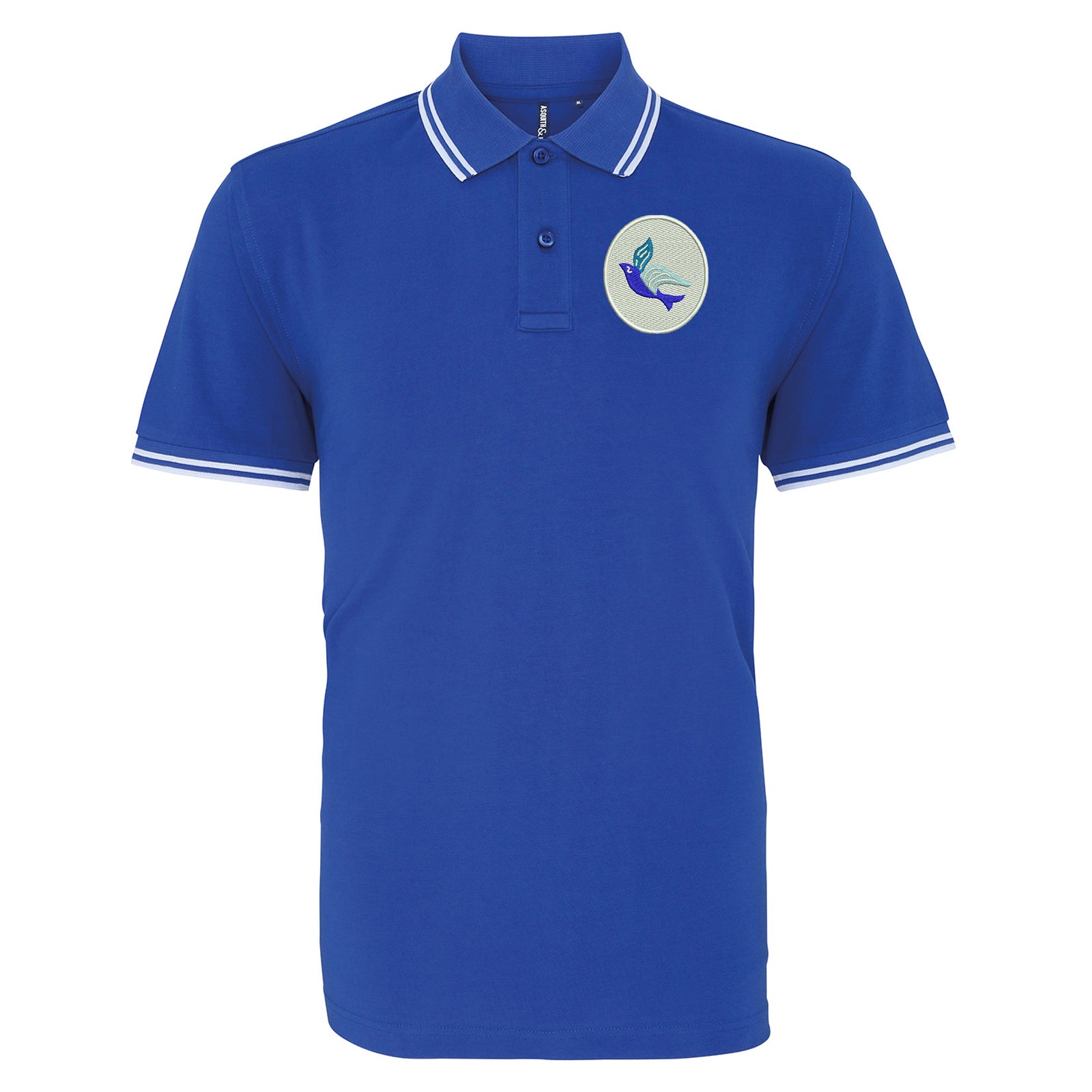 Classic Cardiff City FC Tipped Polo Shirt