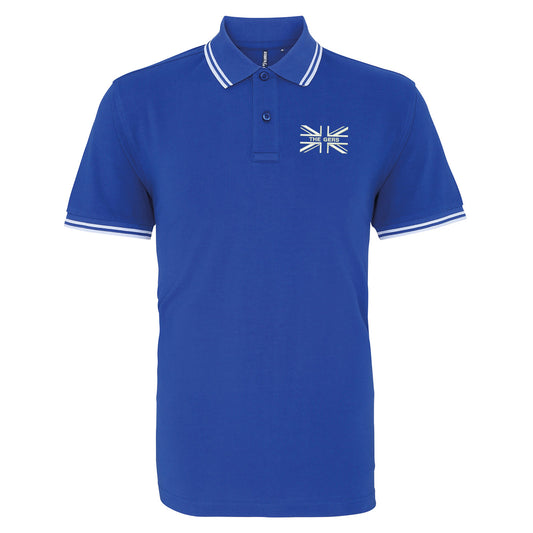 The Gers Union Jack Embroidered Tipped Polo Shirt