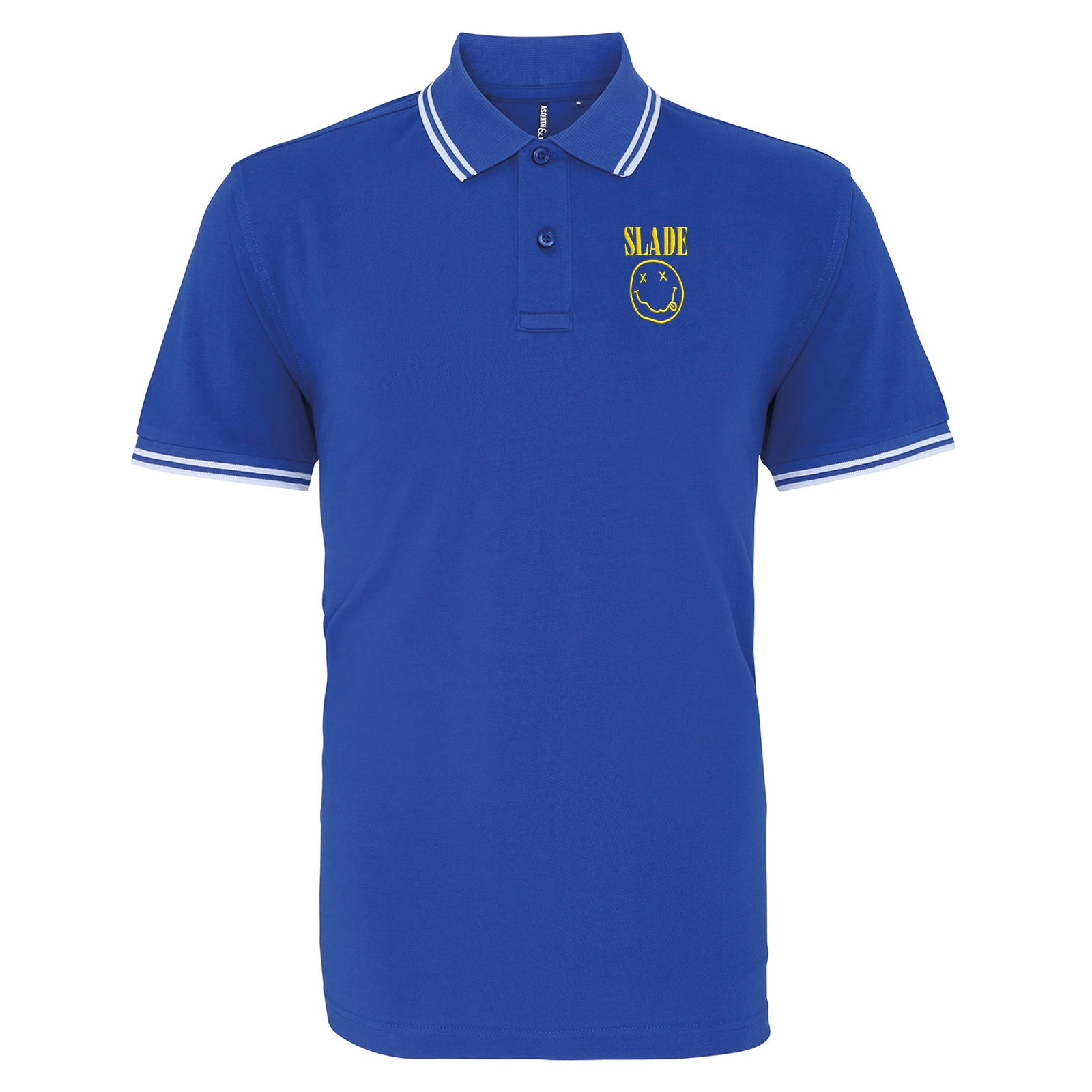 Classic Slade Nirvana Robbie Williams Tipped Polo Shirt