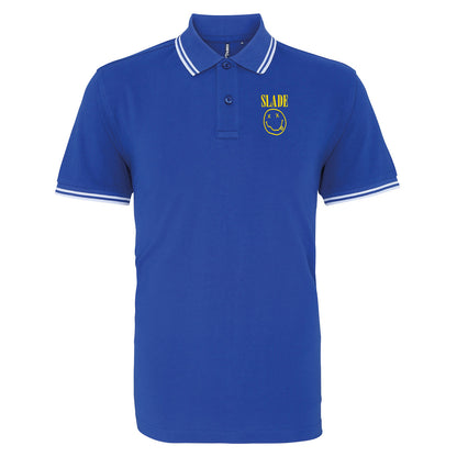 Classic Slade Nirvana Robbie Williams Tipped Polo Shirt