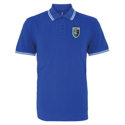 Retro North Town Wanderers Embroidered Tipped Polo Shirt