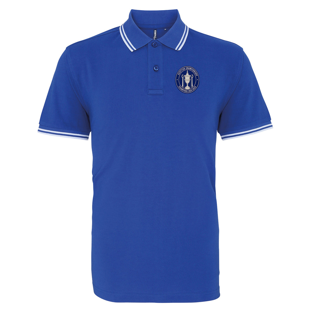 St Johnstone Scottish Champions 2025-2026 Tipped Polo Shirt