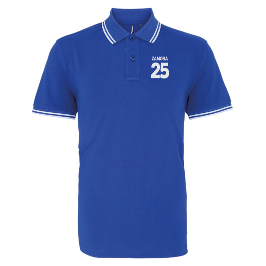 Bobby Zamora Brighton Football Tipped Polo Shirt 