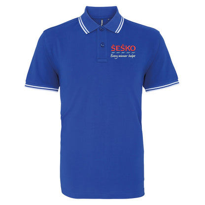 Benjamin Sesko Man Utd Tipped Polo Shirt 