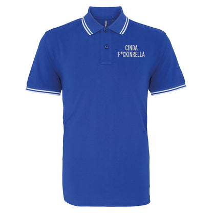 Cinder Fckinrella Tipped Polo Shirt