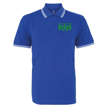 Glentoran FC Football Tipped Polo Shirt 